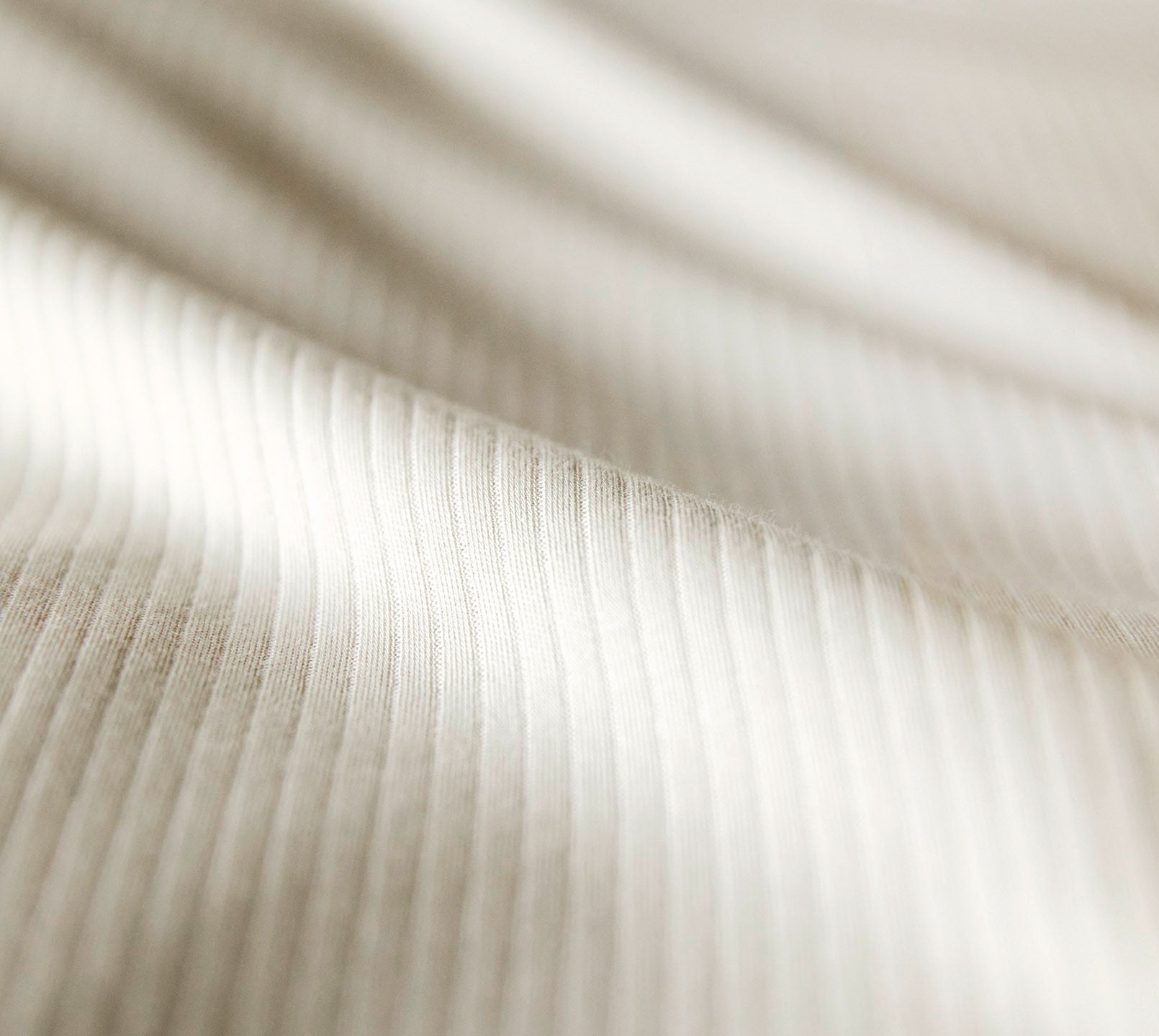 Jersey Bettwäsche Cord Jersey in Wollweiß Uni-Struktur Material #farbe_Cord Jersey Wollweiß