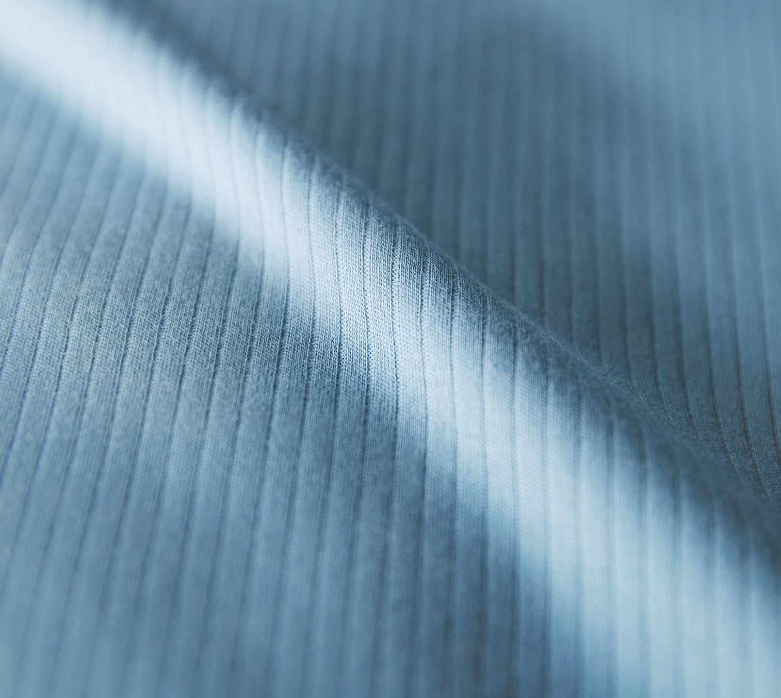 Jersey Bettwäsche Cord Jersey in Rauchblau Uni-Struktur Material #farbe_Cord Jersey Rauchblau