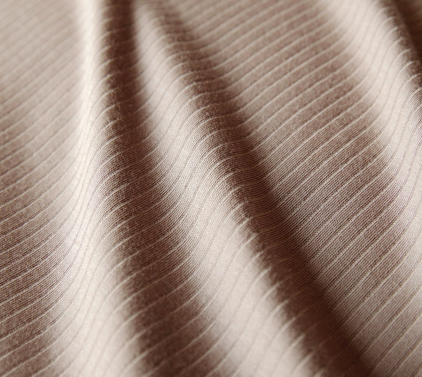 Jersey Bettwäsche Cord Jersey in Mocca Uni-Struktur Material #farbe_Cord Jersey Mocca