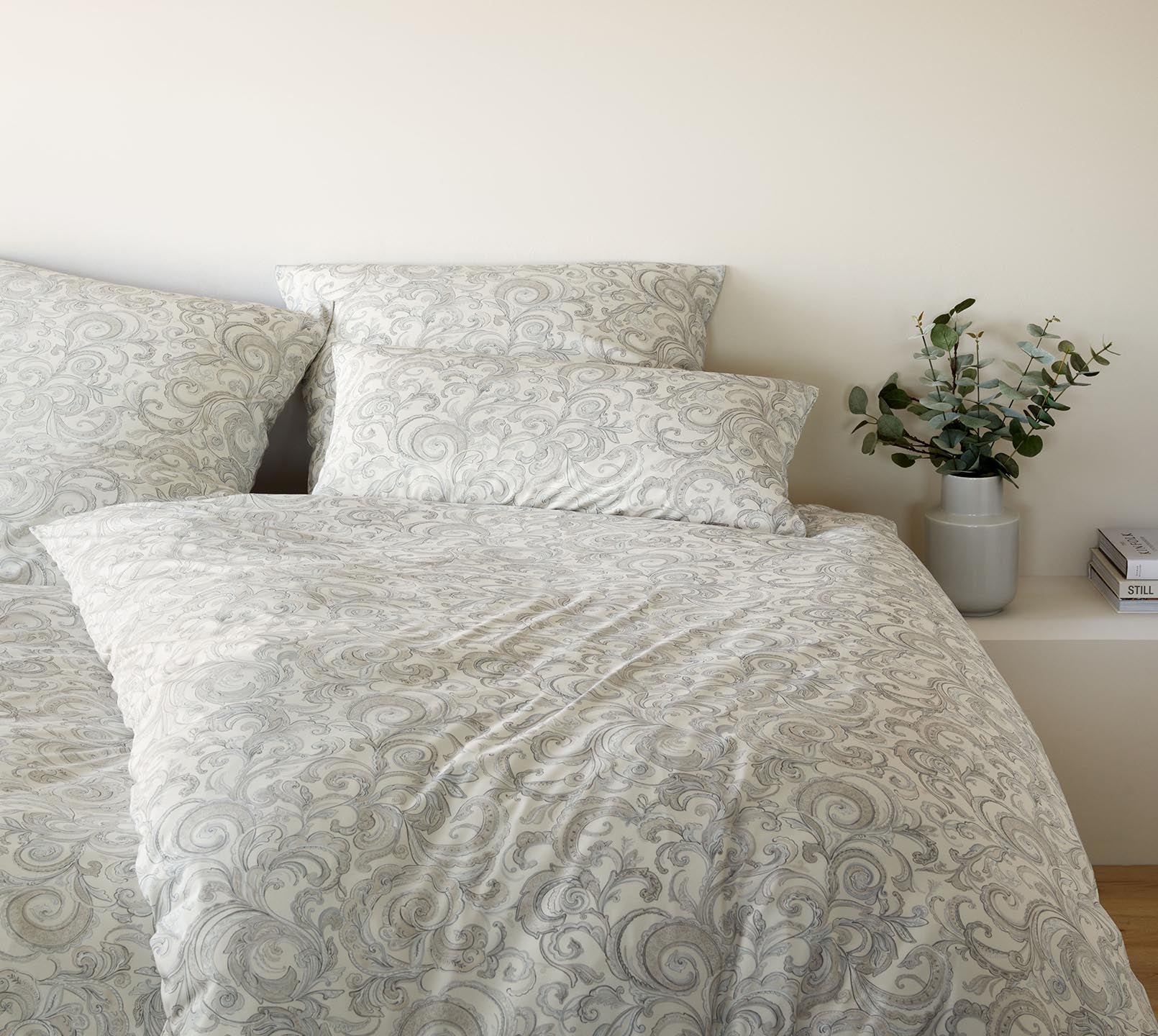 Jersey Bettwäsche Grace in Natur Paisley Schlafzimmer #farbe_Grace Natur