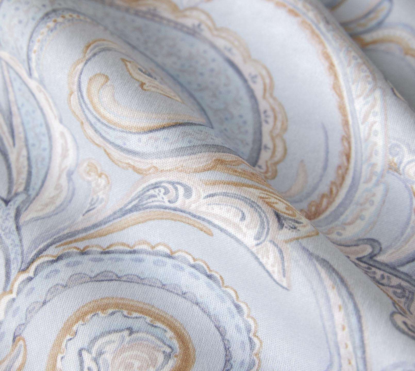 Jersey Bettwäsche Grace in Bleu Paisley Material #farbe_Grace Bleu
