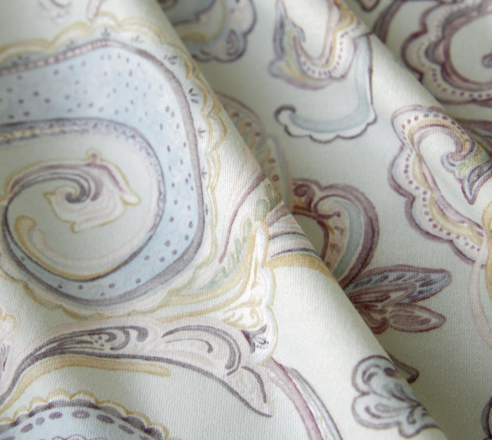 Jersey Bettwäsche Grace in Zartgrün Paisley Material #farbe_Grace Zartgrün