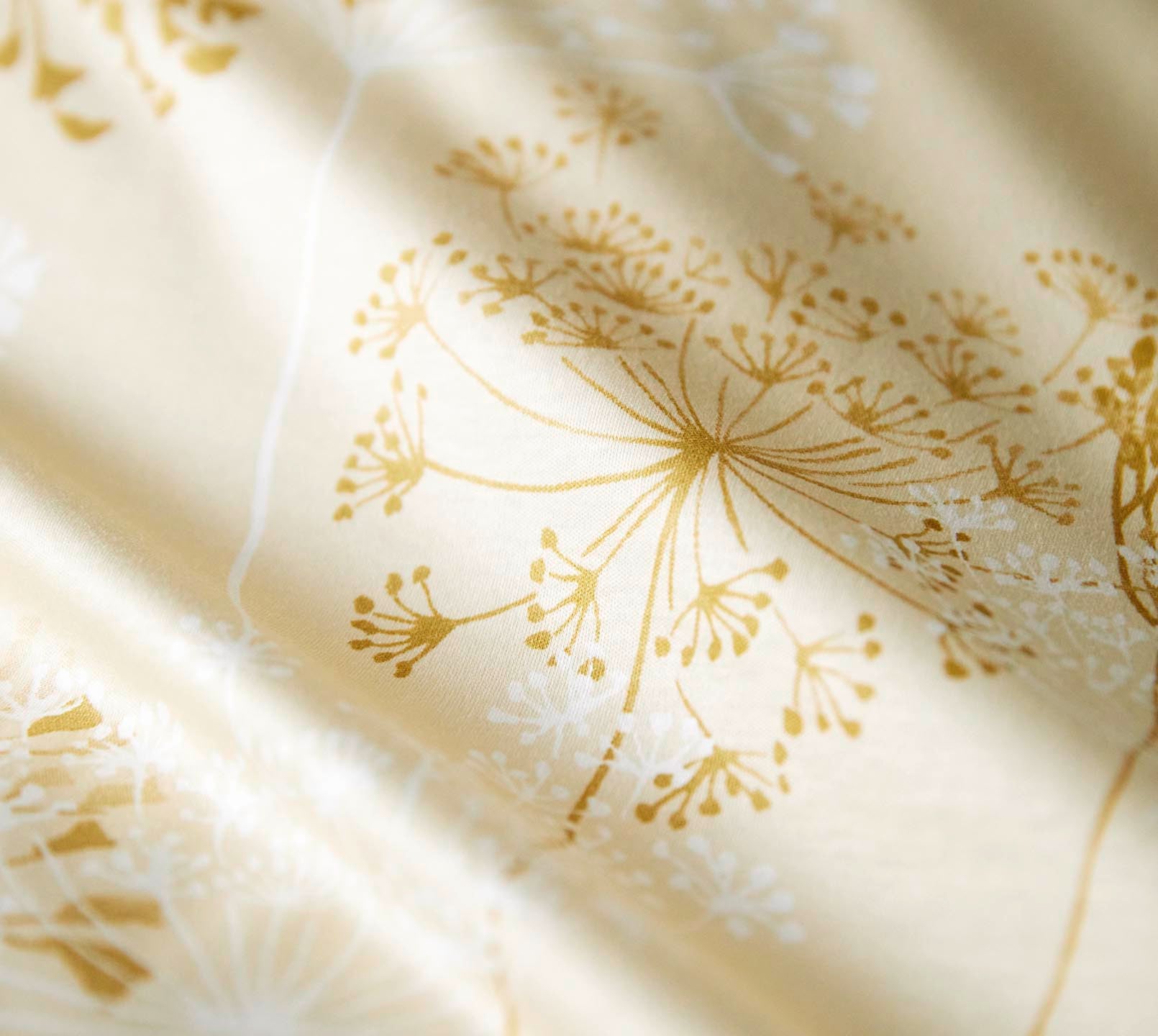 Jersey Bettwäsche Meadow Jersey in Sonne Blüten Material #farbe_Meadow Sonne