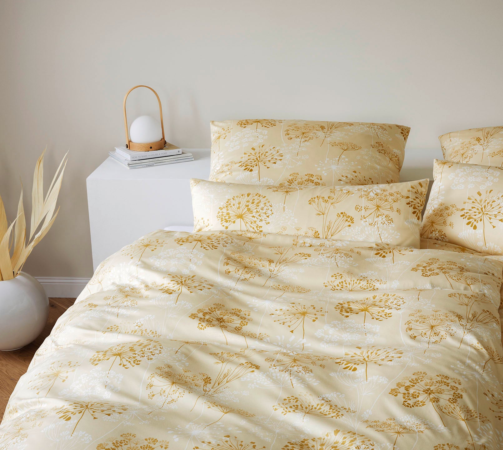 Jersey Bettwäsche Meadow Jersey in Sonne Blüten Schlafzimmer #farbe_Meadow Sonne