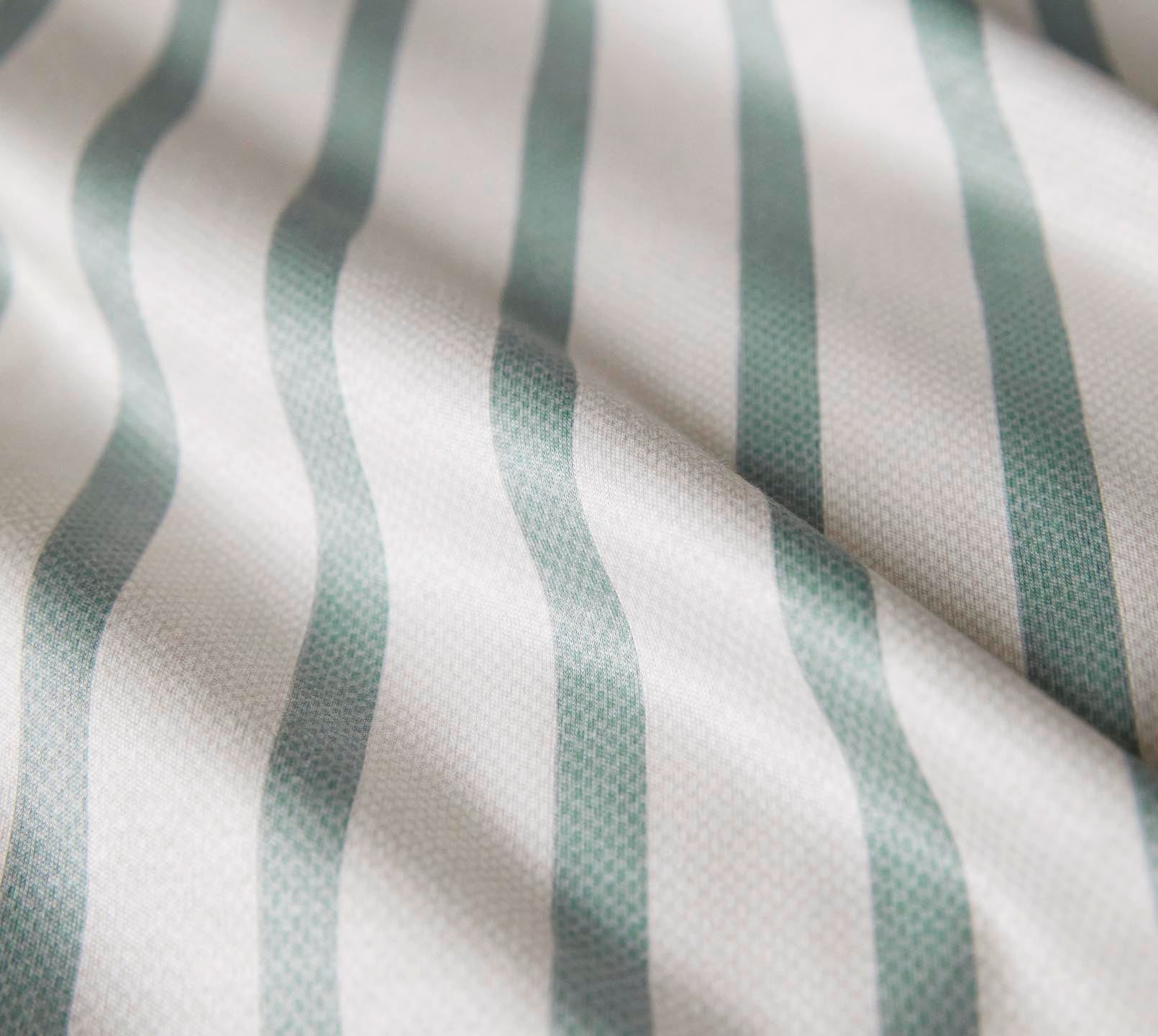 Jersey Bettwäsche Naturally Jersey in Salbei Streifen Material #farbe_Naturally Salbei