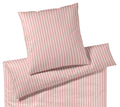 Jersey Bettwäsche Naturally Jersey in Koralle Streifen Freisteller #farbe_Koralle