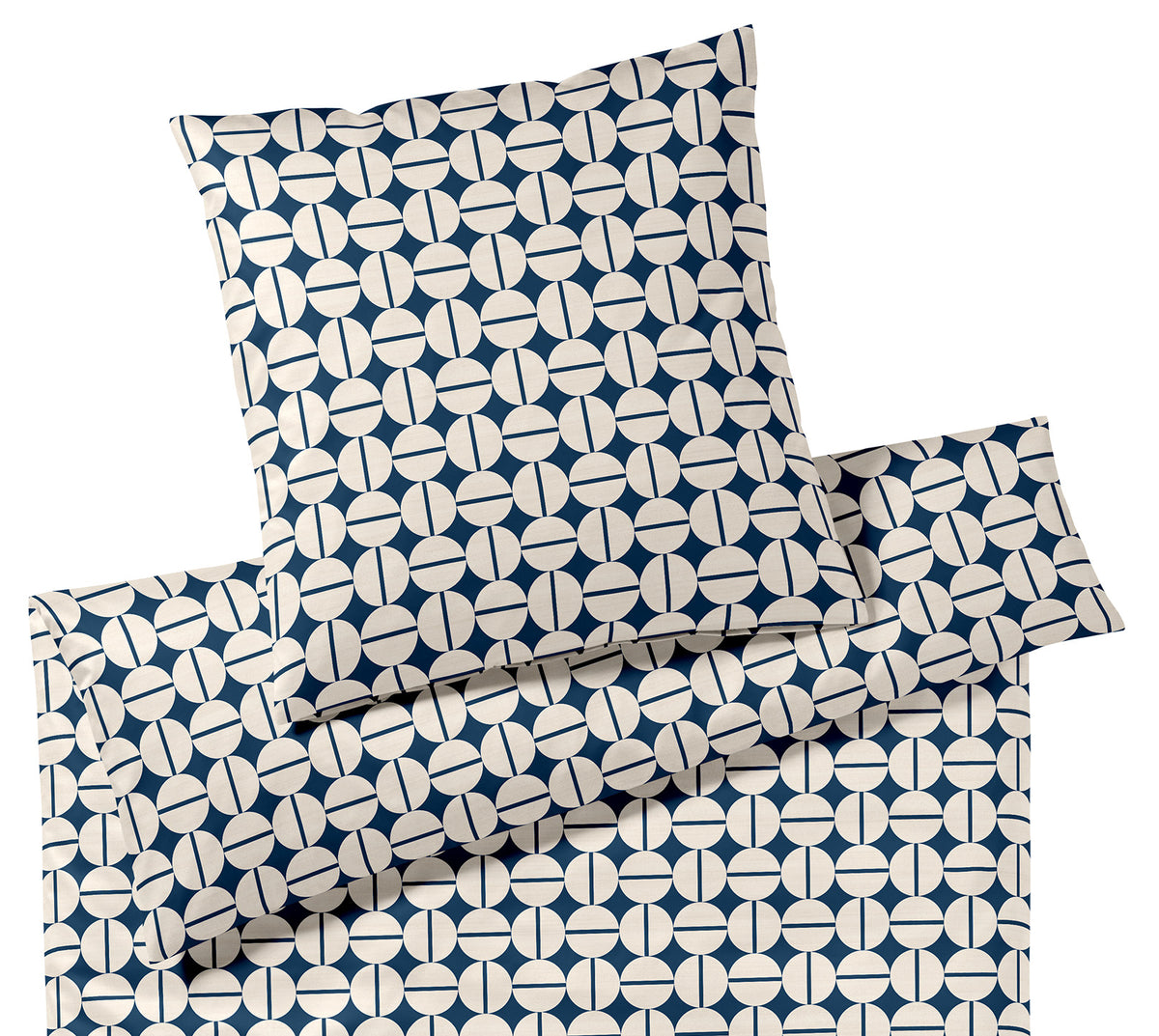 Jersey Bettwäsche Soho Jersey in Dunkelblau Kuller Schlafzimmer #farbe_Soho Jersey Dunkelblau
