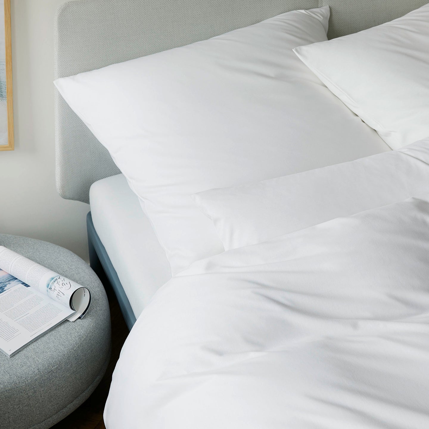 Jersey Bettwaesche Solid Jersey in Weiss Uni Schlafzimmer #farbe_Solid Jersey Weiß