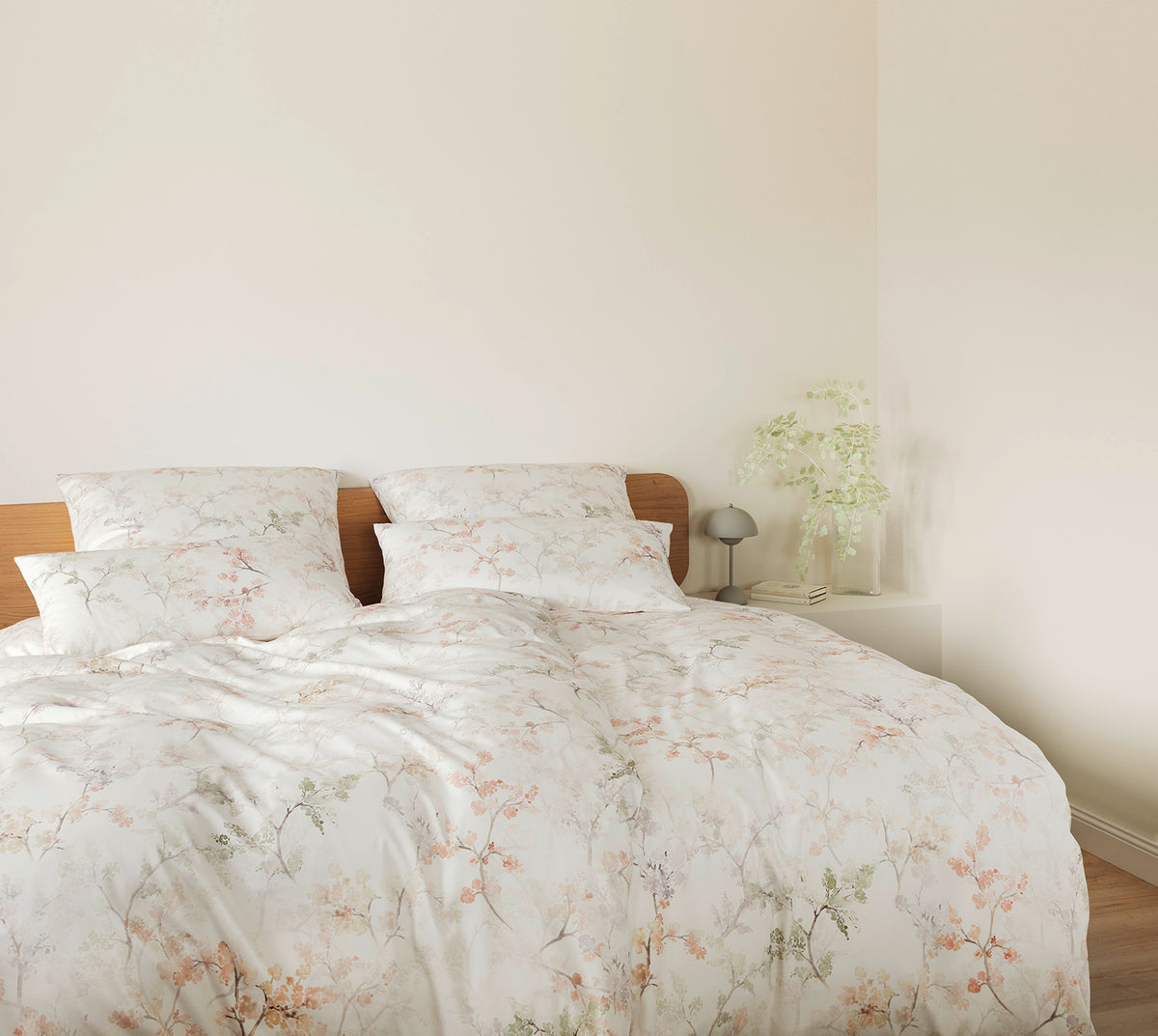 Jersey Bettwäsche Symphony Jersey in Offwhite Zweige Schlafzimmer #farbe_Symphony Jersey Offwhite