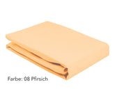 Jersey Spannbettlaken Softes Spannbettlaken in Pfirsich Stapel #farbe_Pfirsich