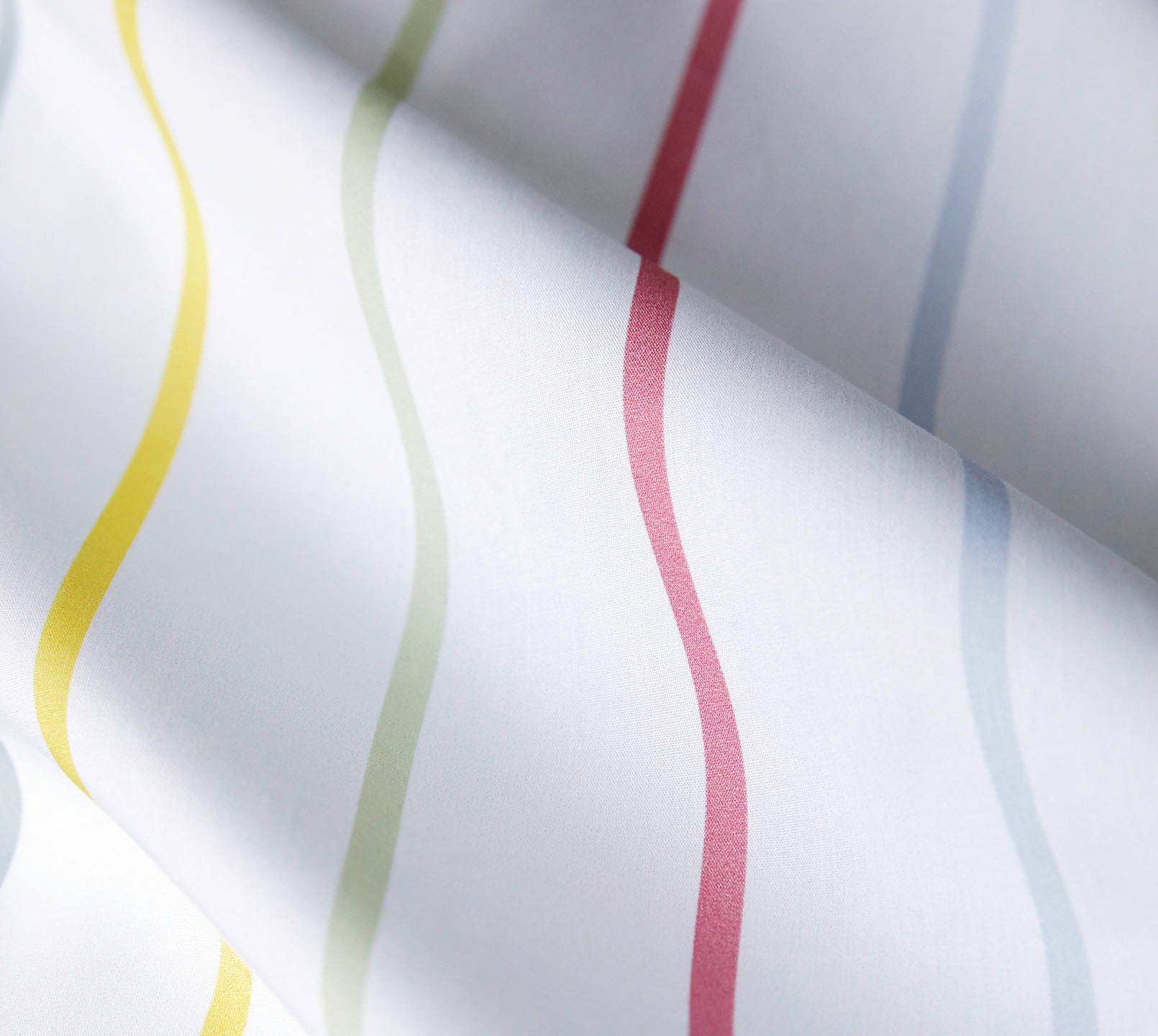 Mako Batist Bettwäsche Little in Bleu Streifen Material #farbe_Little Bleu