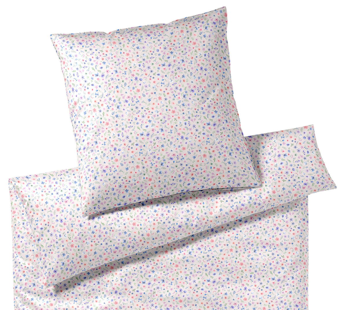 Satin Bettwäsche Beauties in Sand Blümchen Freisteller #farbe_Beauties Sand