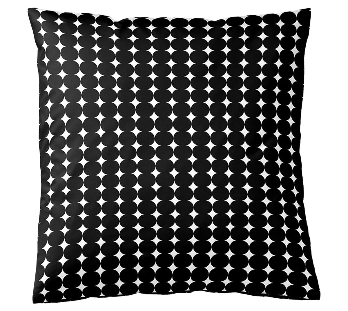 Satin Bettwäsche Bubbles in Schwarz-Weiß Freisteller Kissen