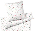 Satin Bettwäsche Christmas Treats in Weiß Weihnachtsmotive  Freisteller #farbe_Weiß