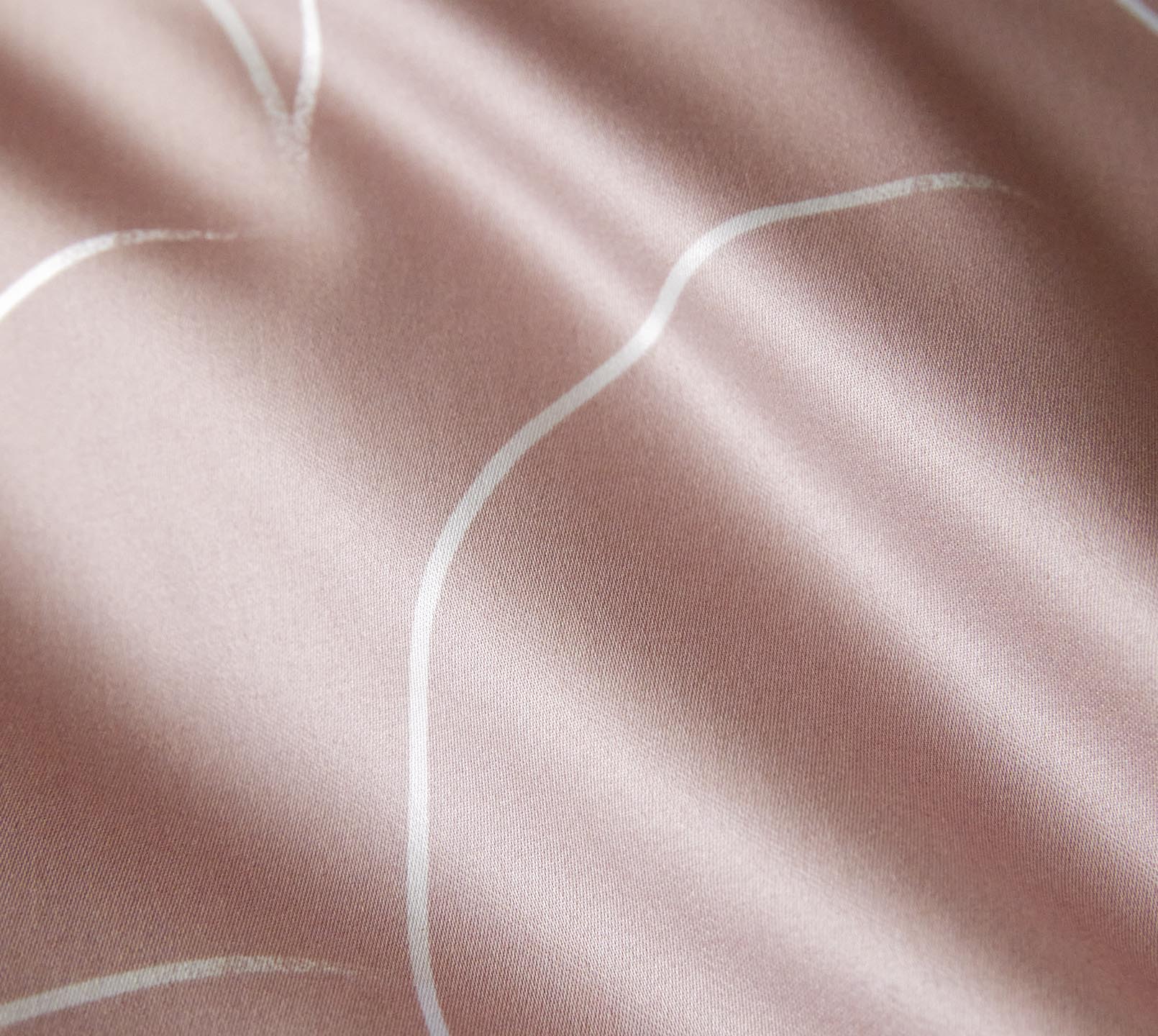 Satin Bettwäsche Circus in Rosenholz Kreisgrafik Material #farbe_Circus Rosenholz