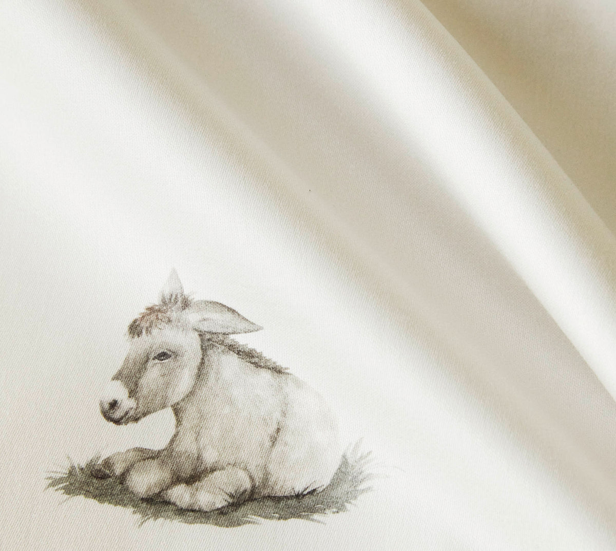 Satin Bettwäsche Donkey in Offwhite Esel Material #farbe_Offwhite