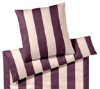 Satin Bettwäsche Duo in Rosé-Wine Streifen Freisteller #farbe_Rose-Wine