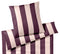 Satin Bettwäsche Duo in Rosé-Wine Streifen Freisteller #farbe_Rose-Wine
