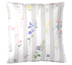 Satin Bettwäsche Flowerstripe in Natur Freisteller Kissen