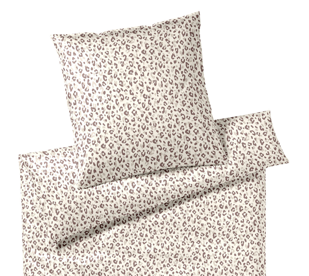 Satin Bettwäsche Leolook in Savanne Leooptik Freisteller #farbe_Savanne