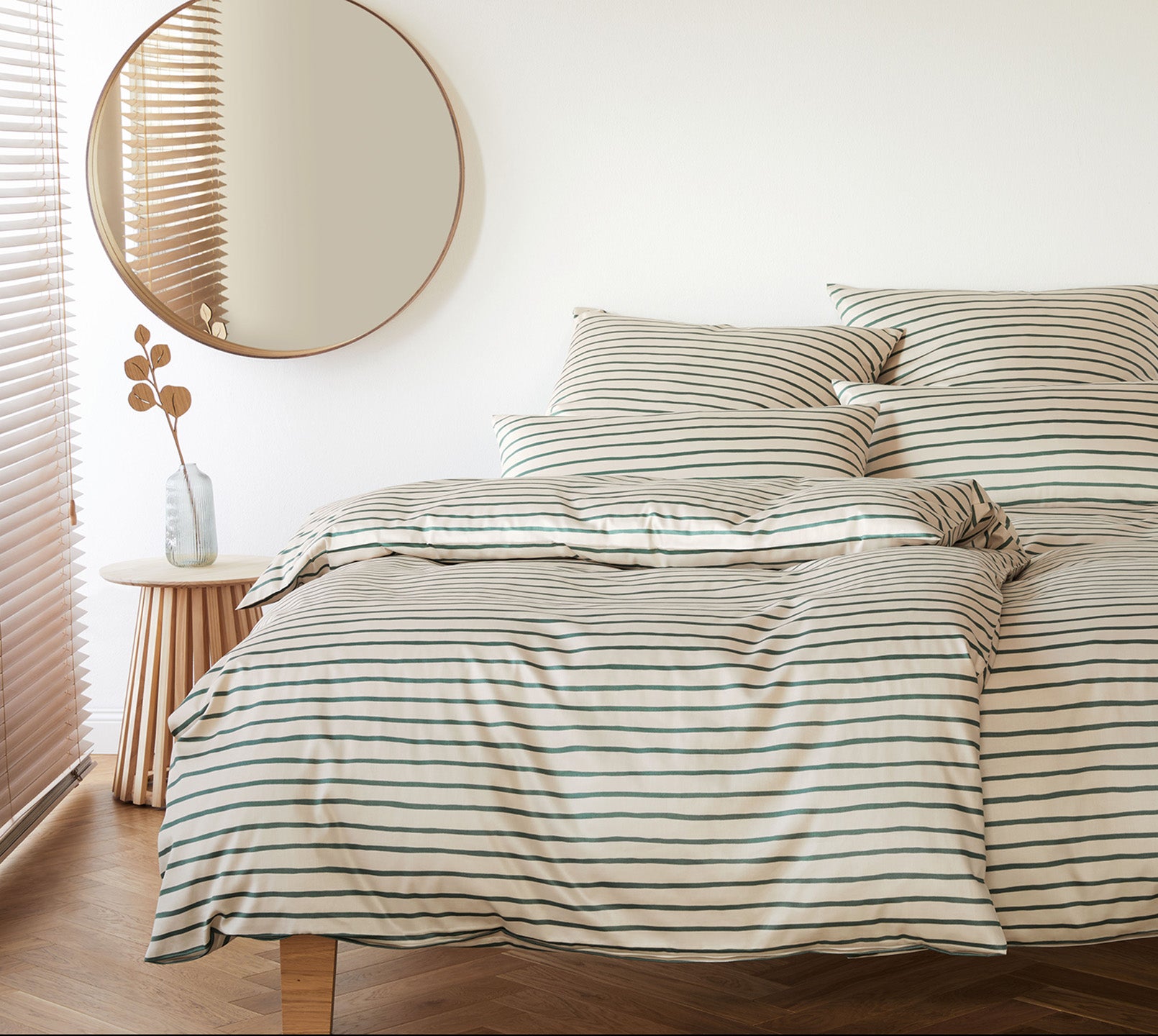Satin Bettwäsche Lines in Streifen Field Schlafzimmer #farbe_Lines Field