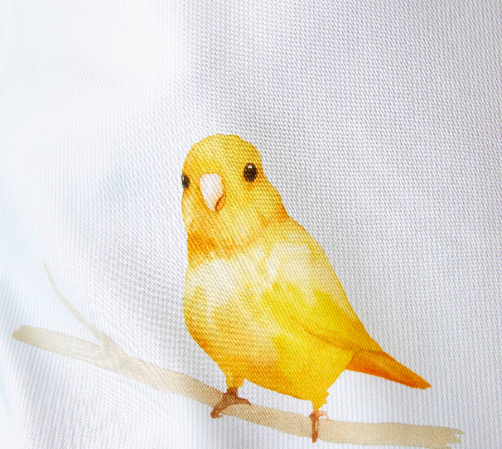 Satin Bettwäsche Lovebirds in Himmelblau Vögel Detail 4 #farbe_Lovebirds Himmelblau