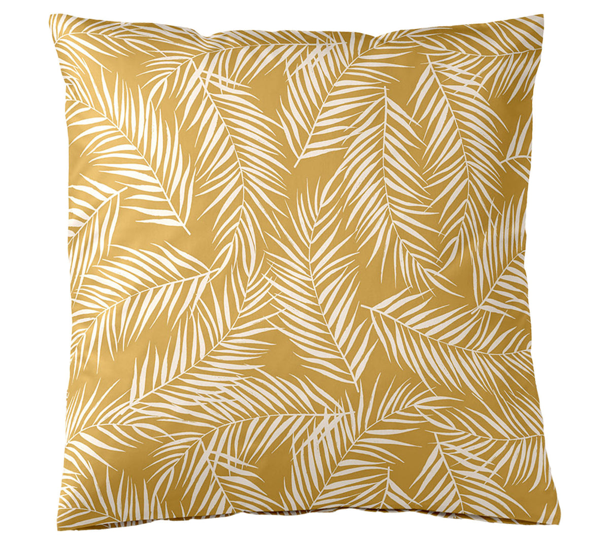 Satin Bettwäsche Maison Leaves in Gold Freisteller Kissen