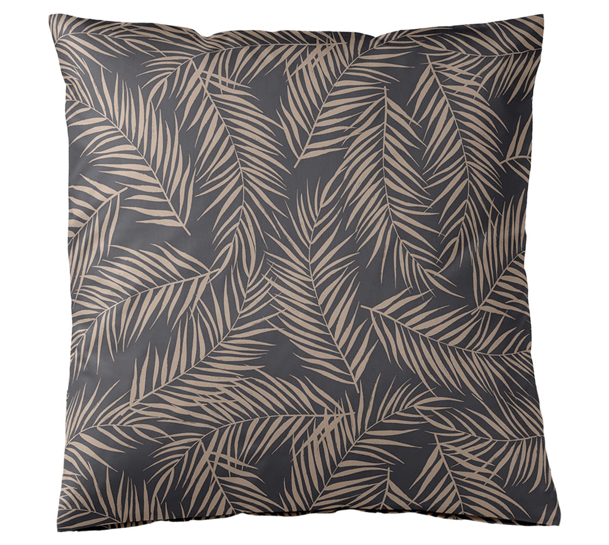 Satin Bettwäsche Maison Leaves in Basalt Freisteller Kissen