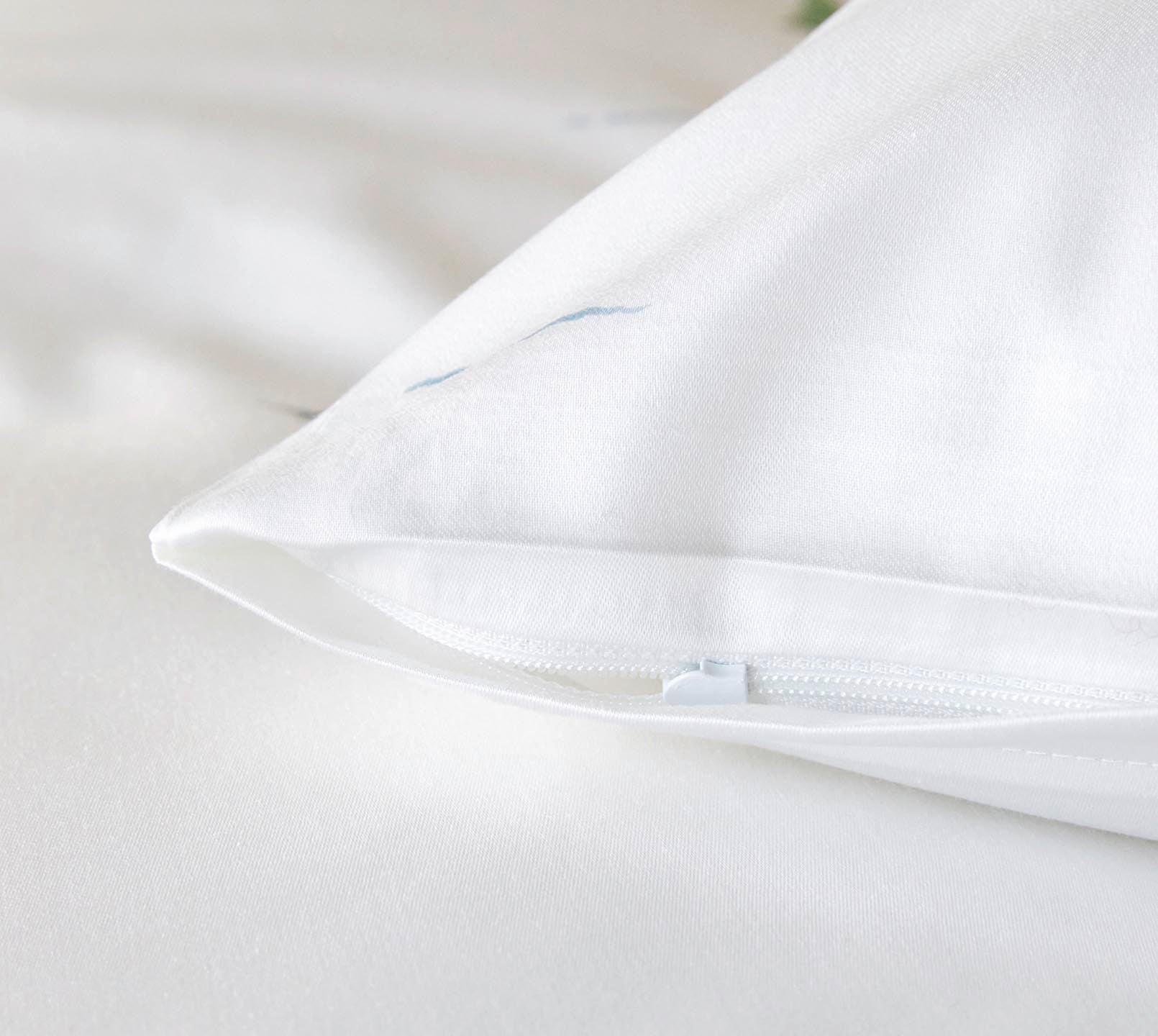 Satin Bettwäsche Sail-Away in Weiß Segelboote Reißverschluss #farbe_Sail Away Weiß