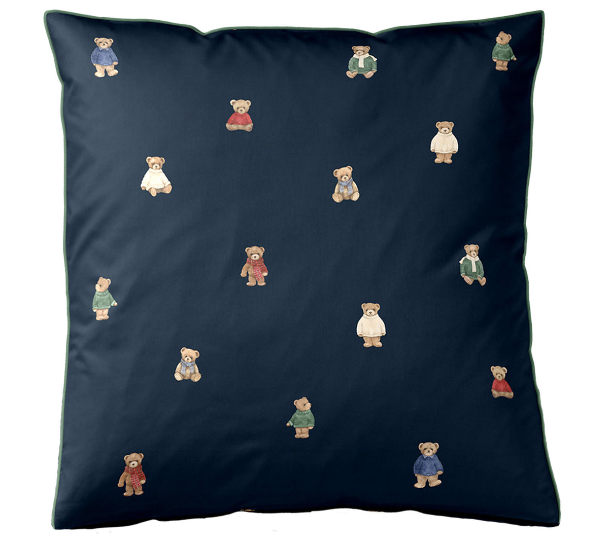 Satin Bettwäsche Teddy Bear in Blau Freisteller #farbe_Blau