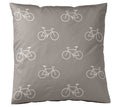 Satin Bettwäsche Velo in Taupe Freisteller Kissen #farbe_Taupe