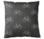 Satin Bettwäsche Velo in Anthra Freisteller Kissen #farbe_Anthra