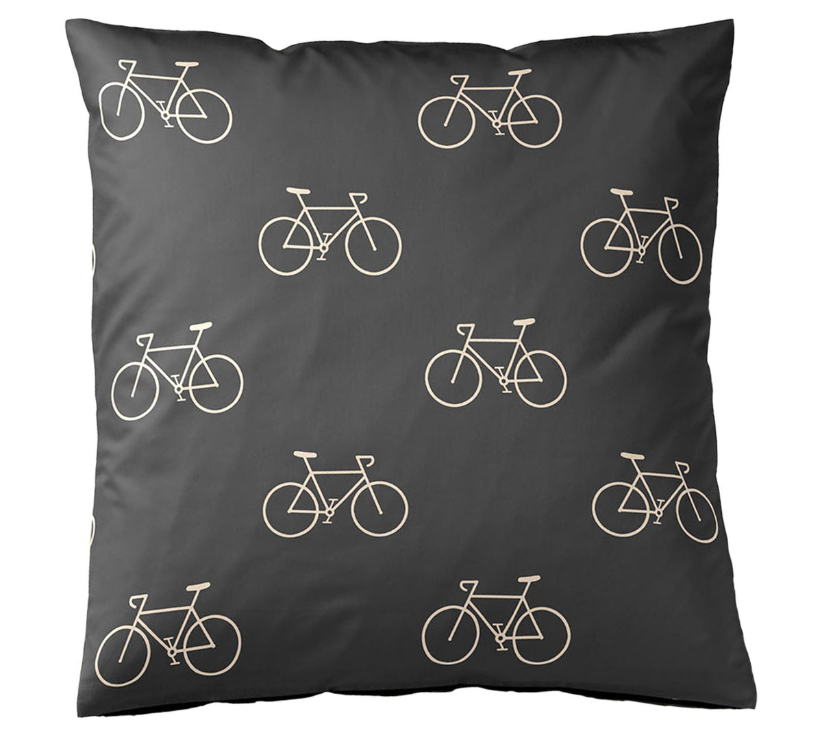 Satin Bettwäsche Velo in Anthra Freisteller Kissen
