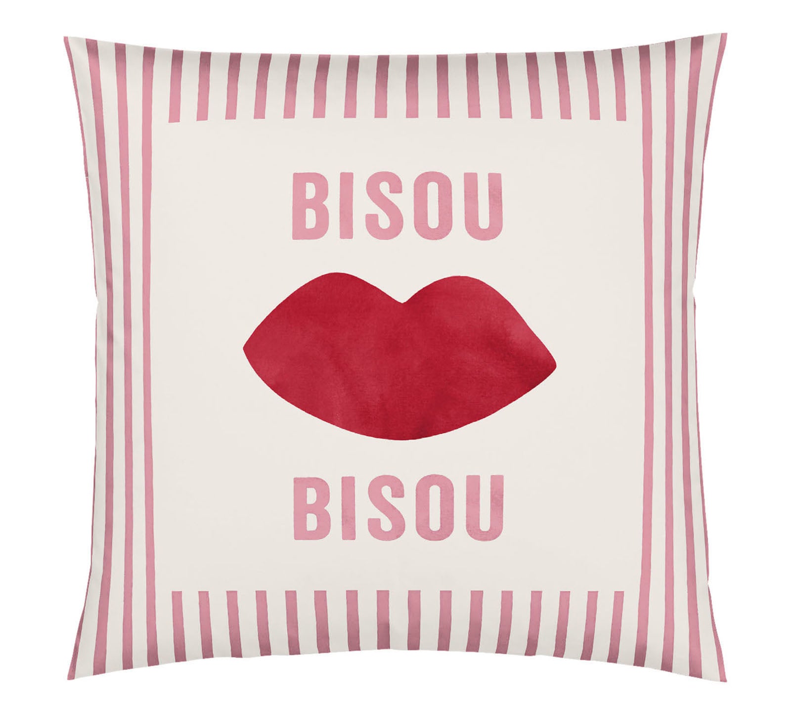 Satin Kissen Bisou in Rosarot Freisteller #farbe_Bisou Rosarot