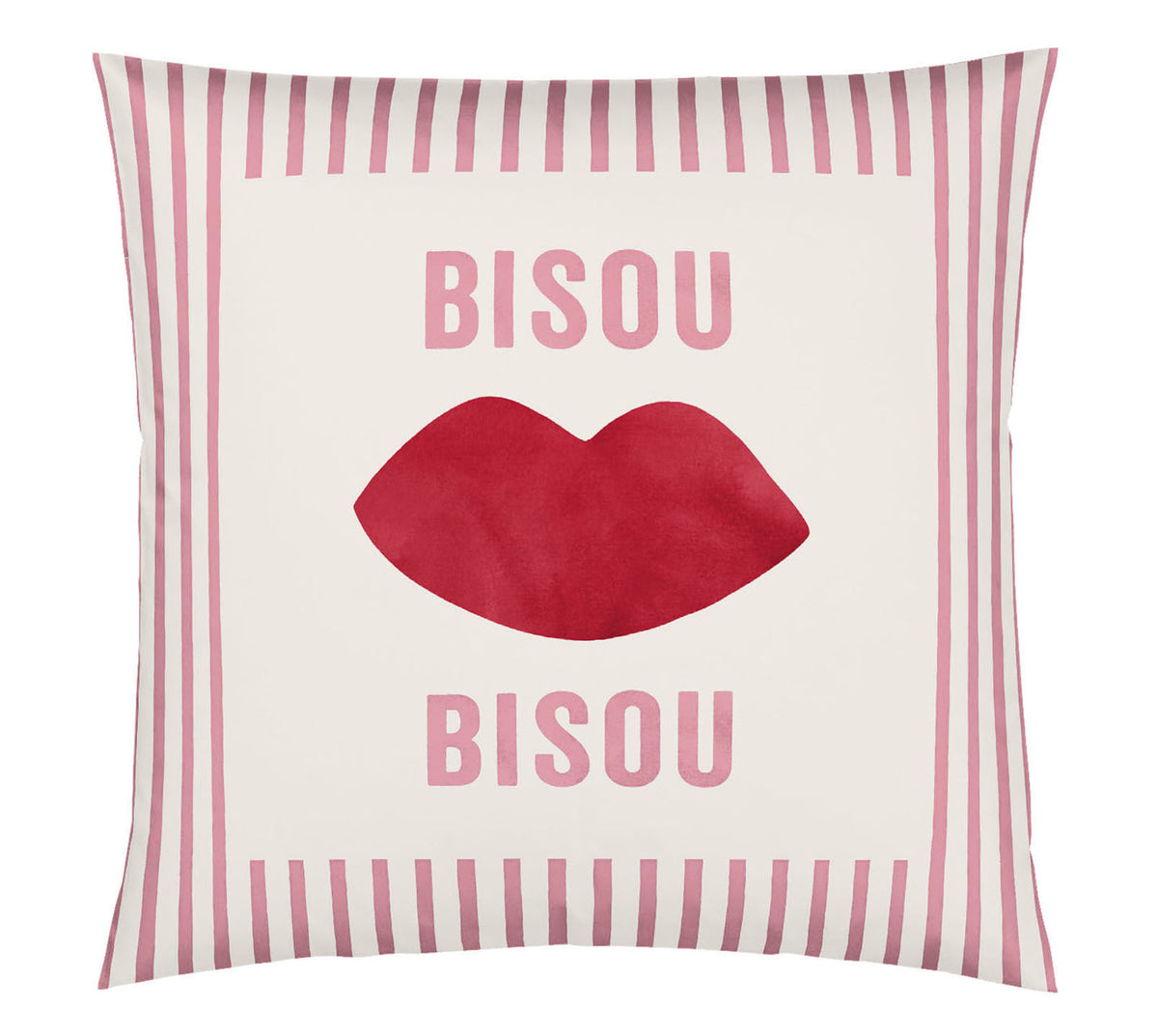 Satin Kissen Bisou in Rosarot Freisteller #farbe_Rosarot