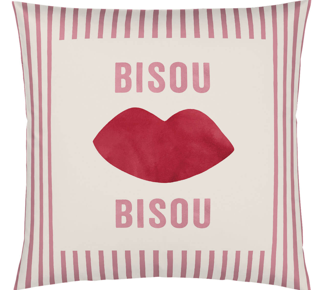 Satin Kissen Bisou in Rosarot Freisteller #farbe_Bisou Rosarot