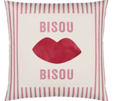 Satin Kissen Bisou in Rosarot Freisteller #farbe_Bisou Rosarot