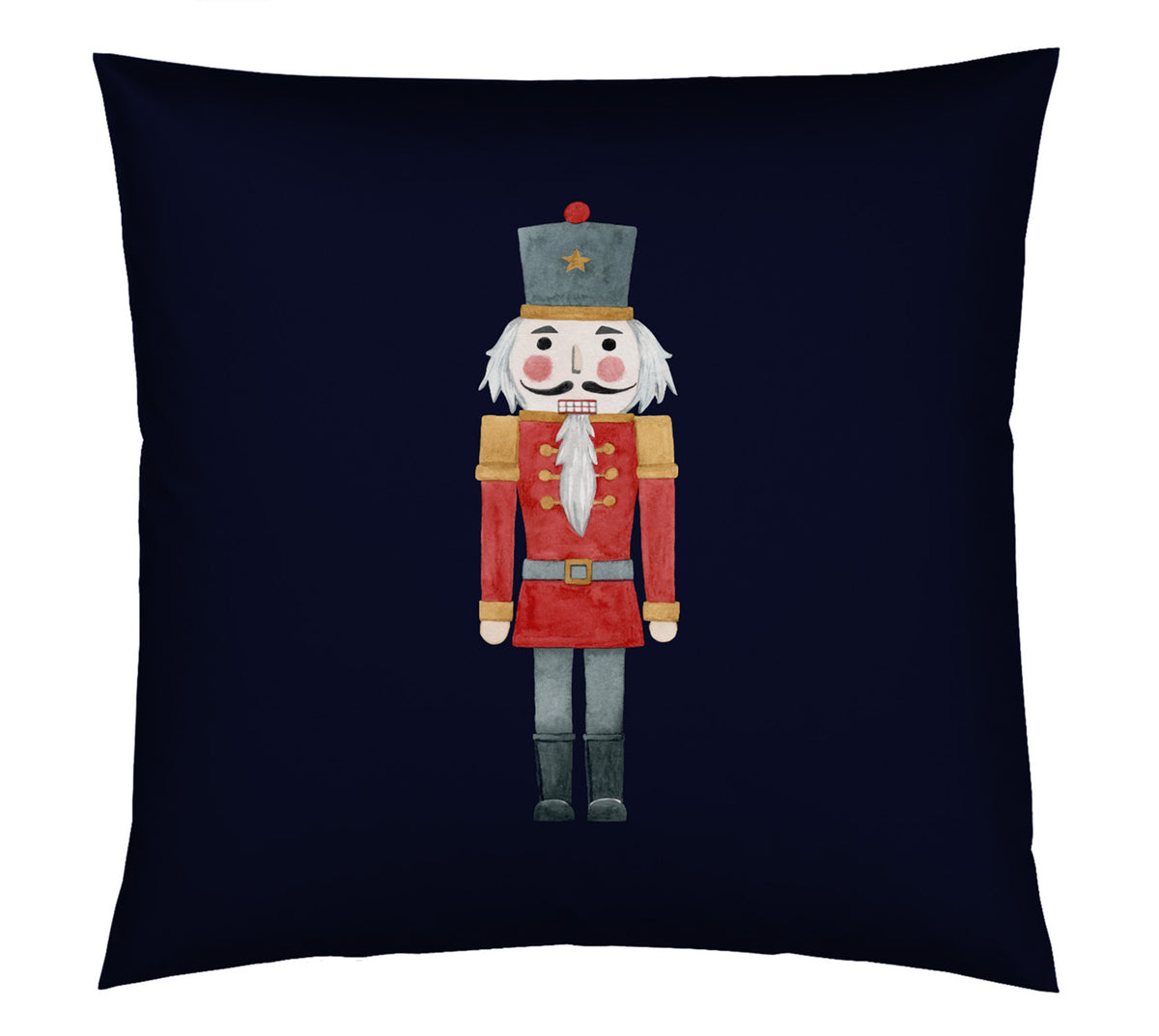 Satin Kissen Nutcracker in Blau Freisteller Dackelmotiv #farbe_Nutcracker Blau