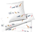 Seiden Satin Bettwäsche Parade in Weiß Tiermotive Freisteller #farbe_Weiß