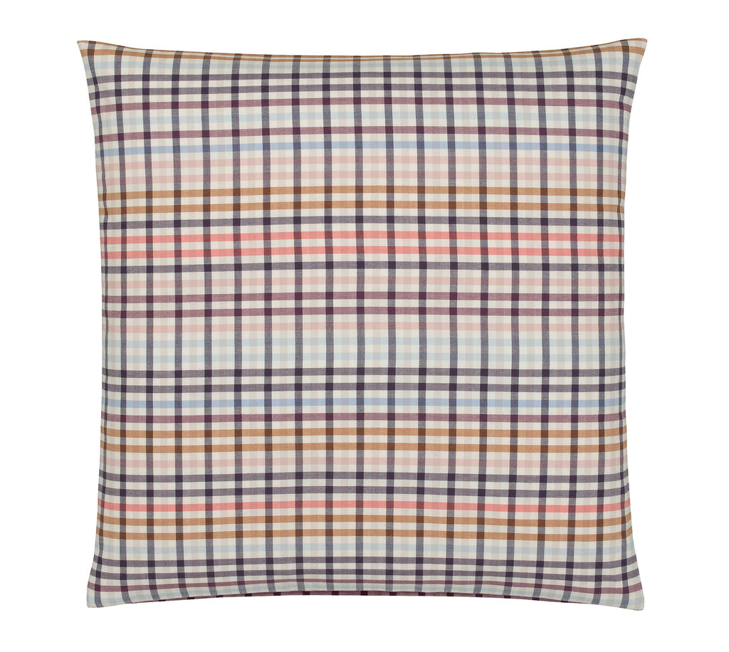 Softflanell Bettwäsche Aberdeen in Rouge Karo Kissen #farbe_Rouge