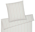 Softflanell Bettwäsche Cornwall in Creme Streifen Freisteller #farbe_Creme