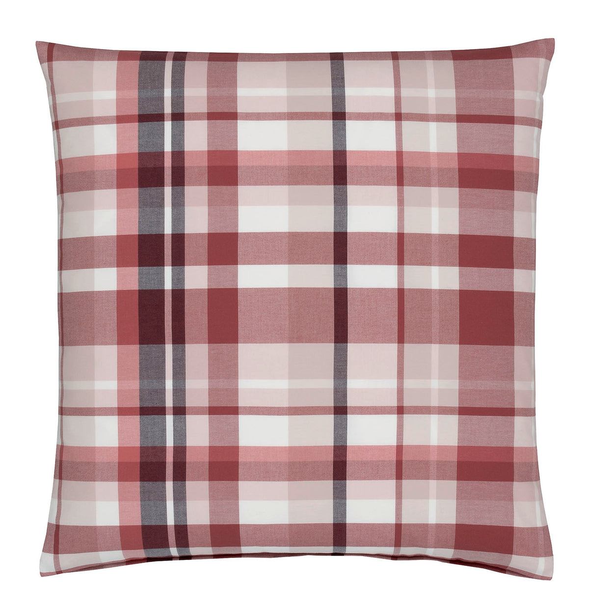 Softflanell Bettwäsche Darcy in Rosarot Karo Kissen #farbe_Darcy Rosarot