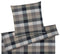 Softflanell Bettwäsche Hamilton in Kiesel Karo Freisteller #farbe_Kiesel