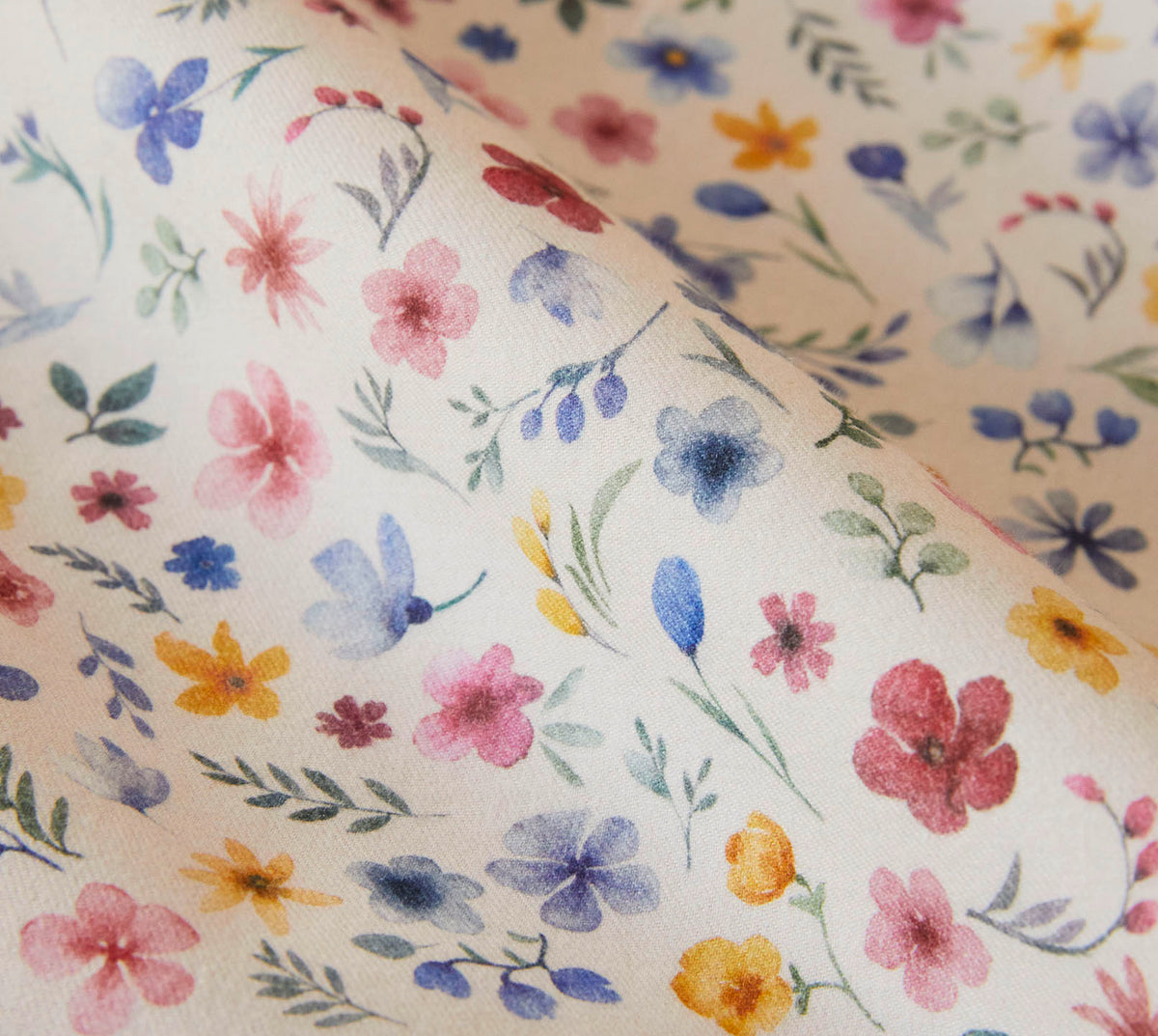 Softflanell Bettwäsche Holly in Sand Blüten Material #farbe_Holly Sand