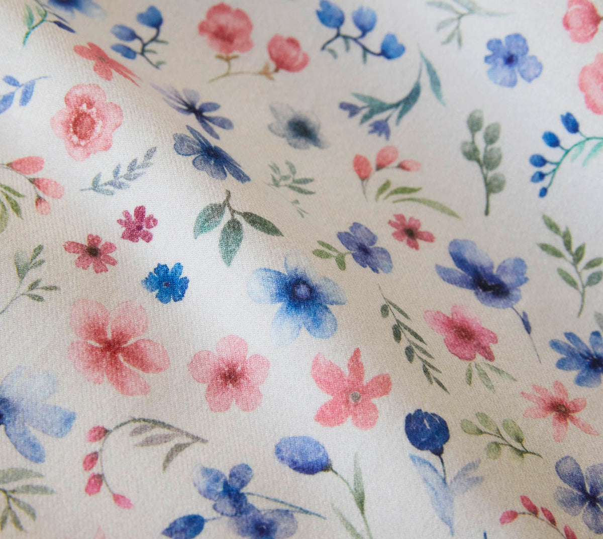 Softflanell Bettwäsche Holly in Hellgrün Blüten Material #farbe_Holly Hellgrün