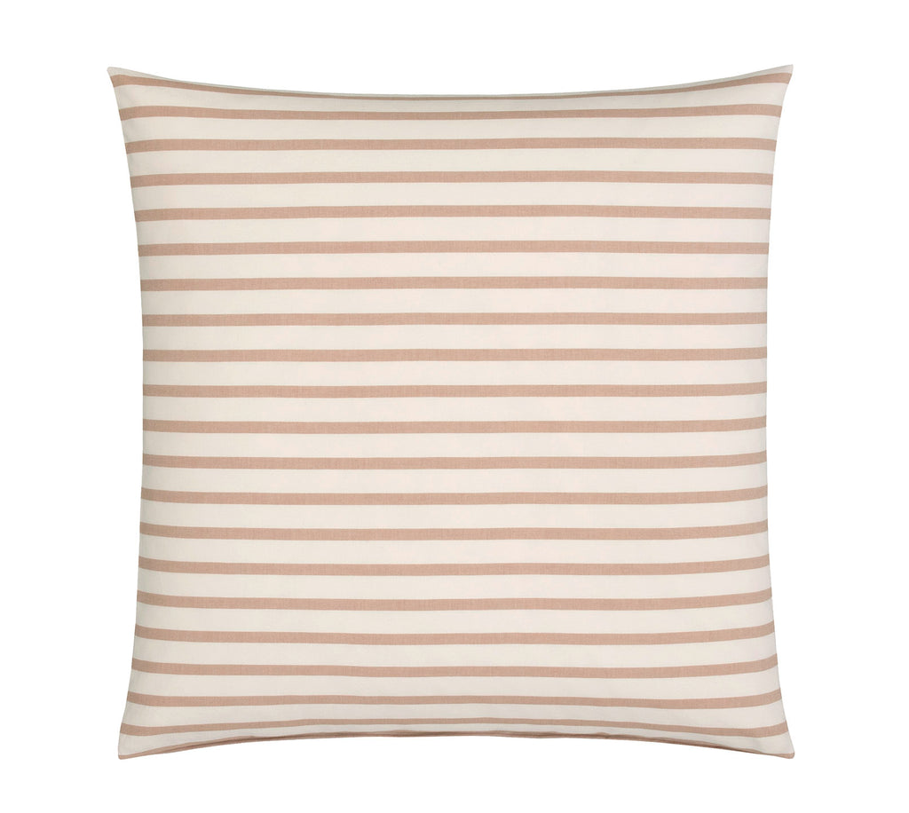 Softflanell Bettwäsche Inverness in Ziegel Streifen Kissen #farbe_Ziegel