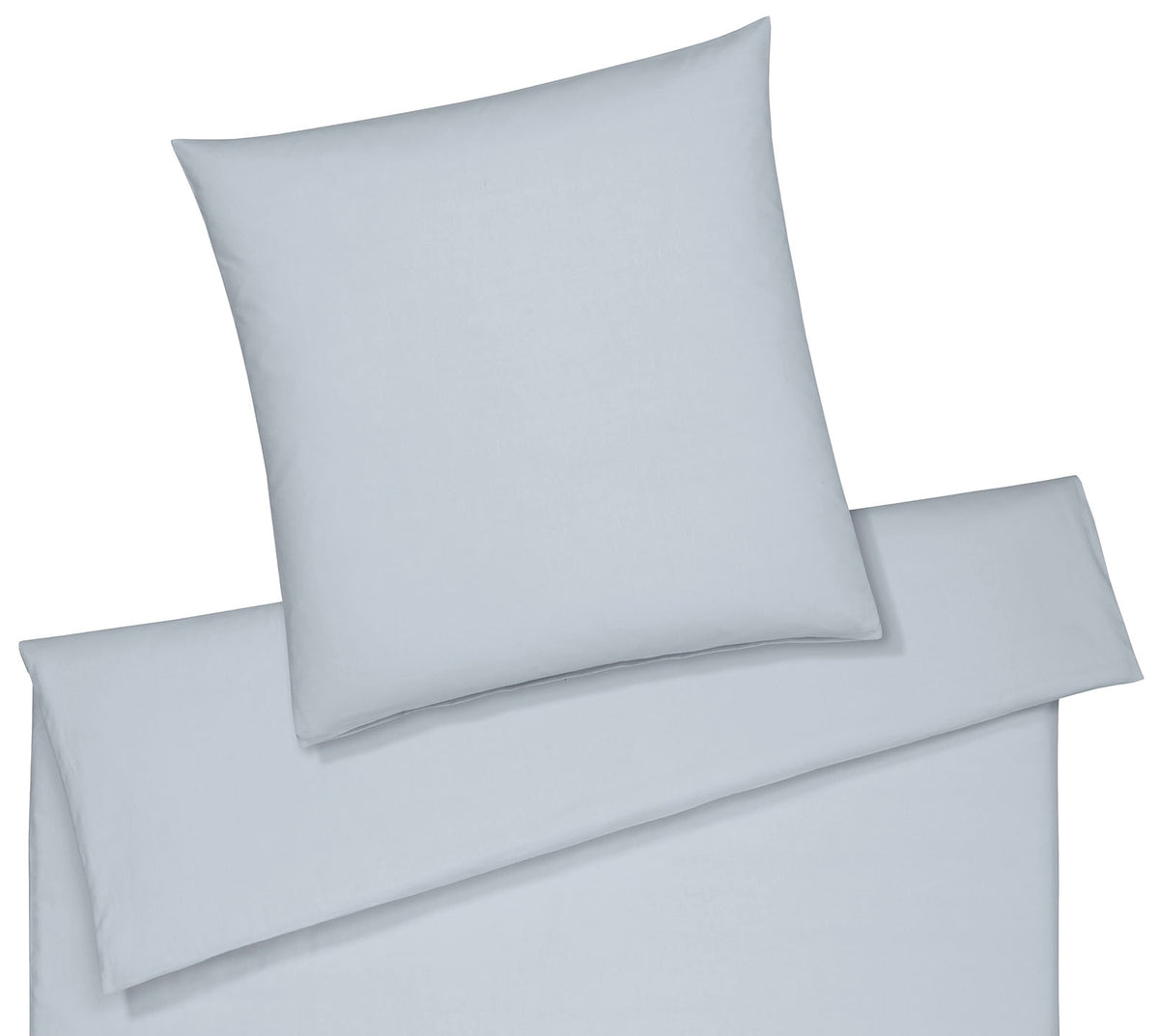 Softflanell Bettwäsche Mono in Hellblau Uni Freisteller #farbe_Mono Hellblau