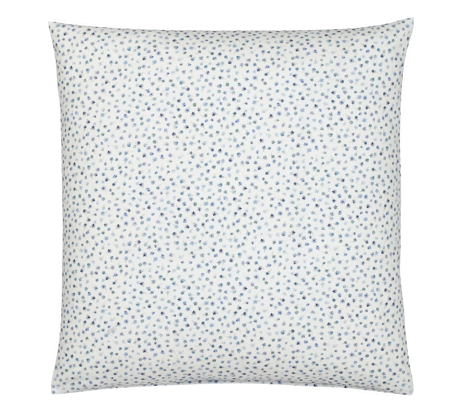 Softflanell Bettwäsche Preppy in Aqua-Grün Blüten Kissen #farbe_Preppy Aqua-Grün