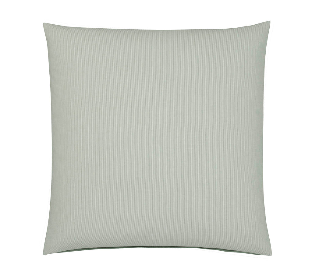 Softflanell Wende Bettwäsche Tender Tannengrün in Uni Streifen Kissen #farbe_Tannengrün