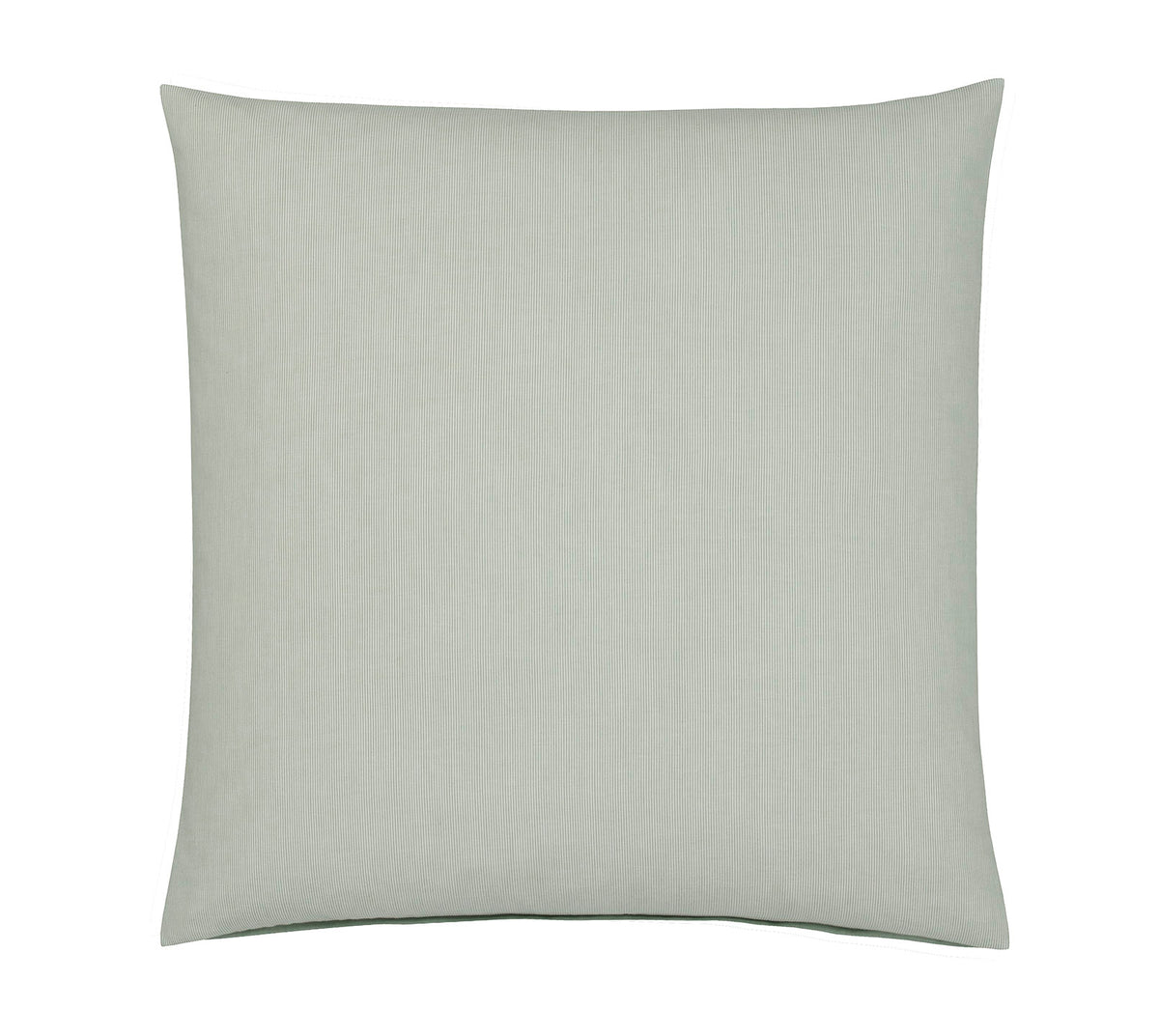 Softflanell Wende Bettwäsche Tender Tannengrün in Uni Streifen Kissen #farbe_Tannengrün